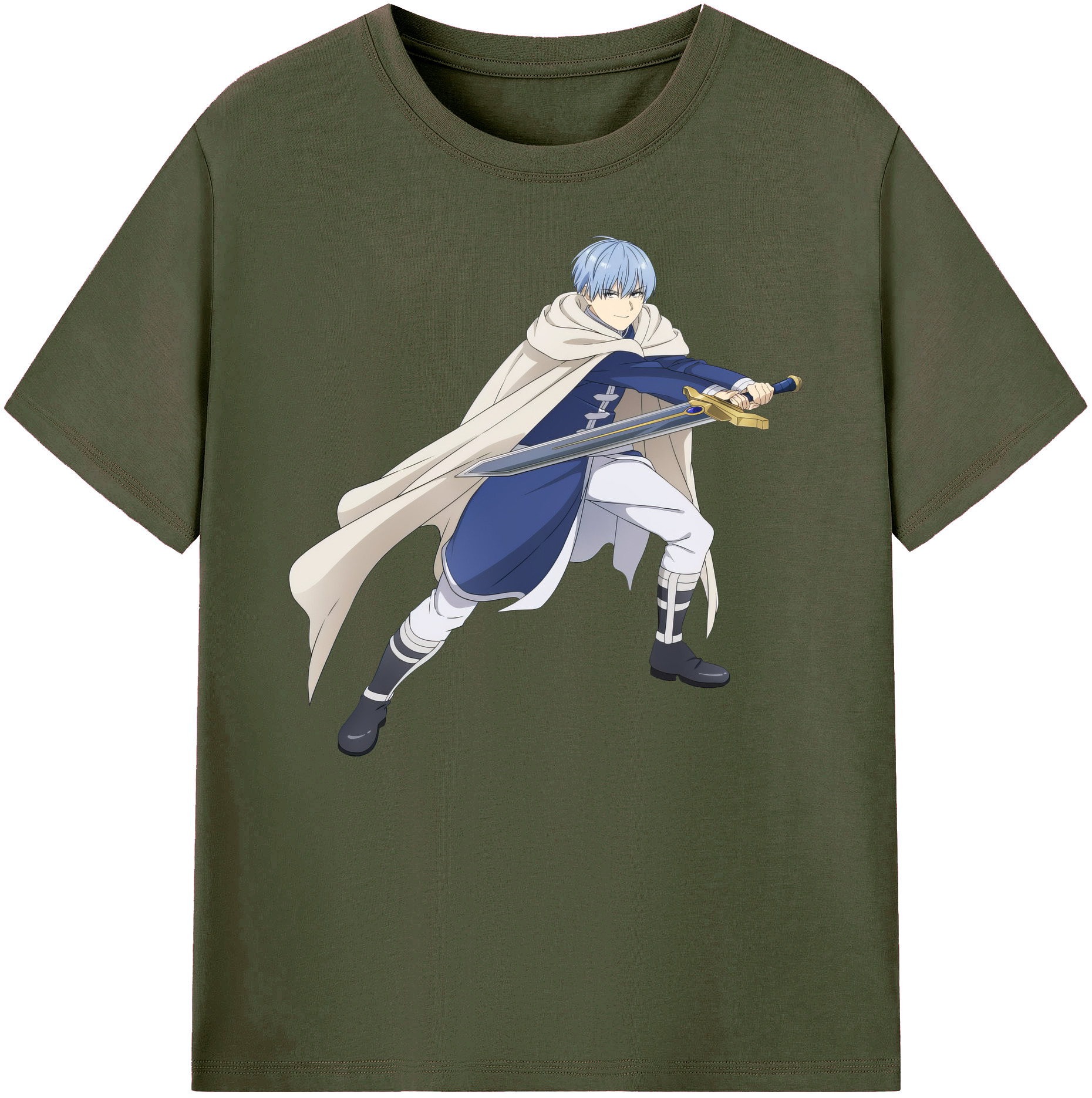 （画像用） 葬送のフリーレン Frieren 綿100％ メンズ半袖Tシャツ｜肌触りやわらか＆通気性
